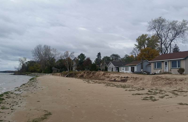 Beach at Square Rigger Lodge.