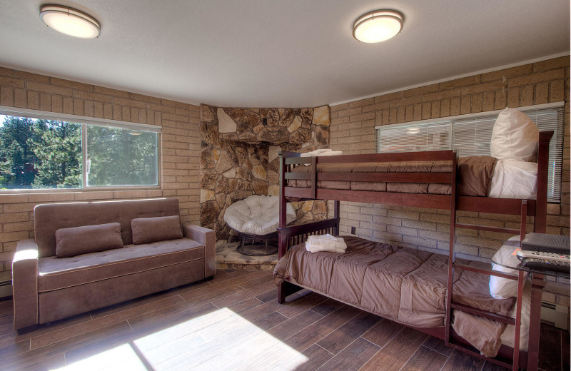 Rental bedroom at Lake Tahoe Accommodations.