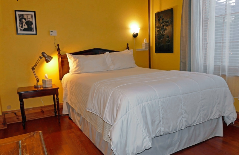 Guest room at The Outing Lodge at Pine Point.