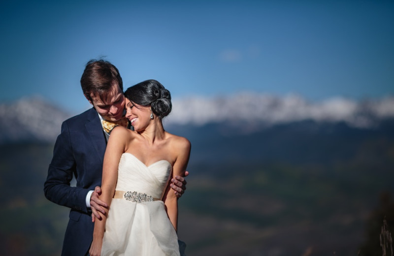 Wedding couple at The Pines Lodge, A Rock Resort.