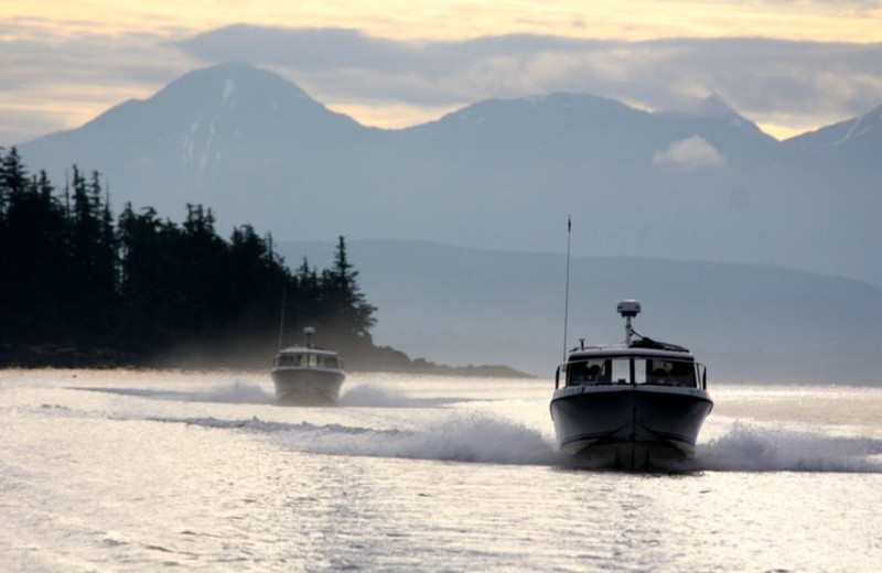 Fishing at The Fireweed Lodge.