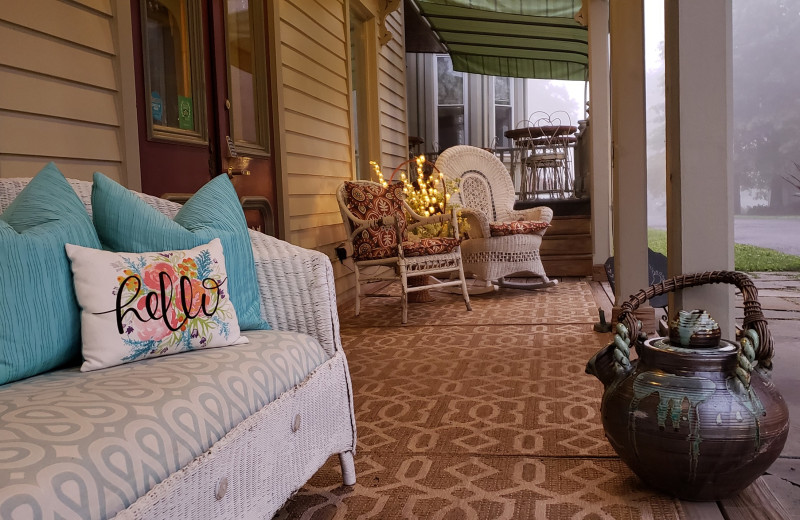 Patio at Albergo Allegria.