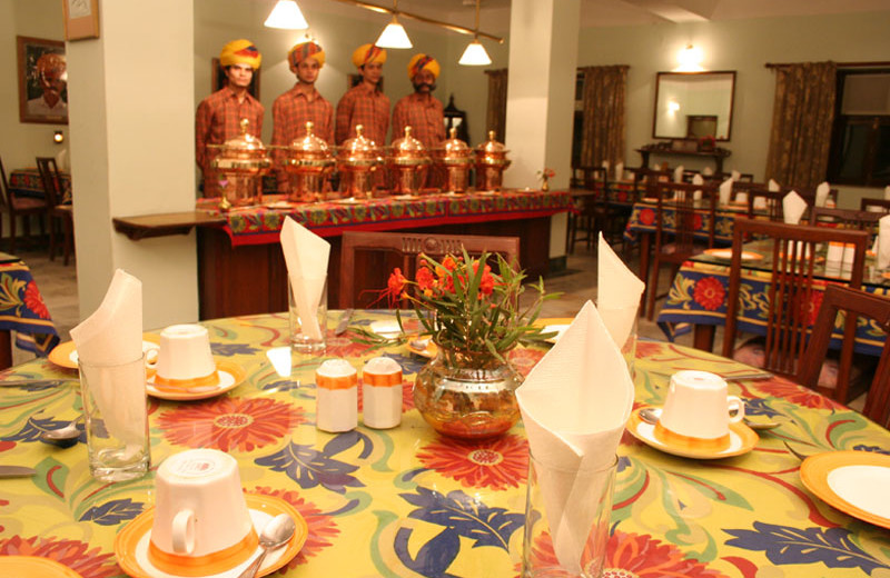 Dining room at Karni Bhawan.