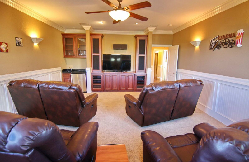 Rental theater at Resort Vacation Properties of St. George Island.