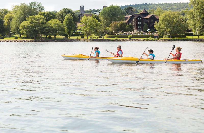 Kayaking at Fairmont Le Chateau Montebello.