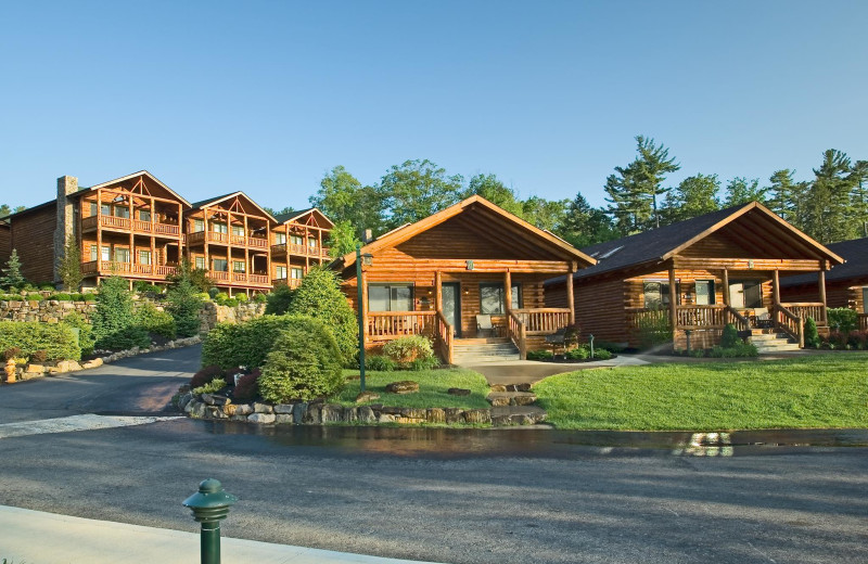 Exterior view of The Lodges at Cresthaven on Lake George.