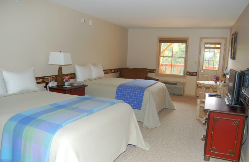 Guest room at August Lodge Cooperstown.