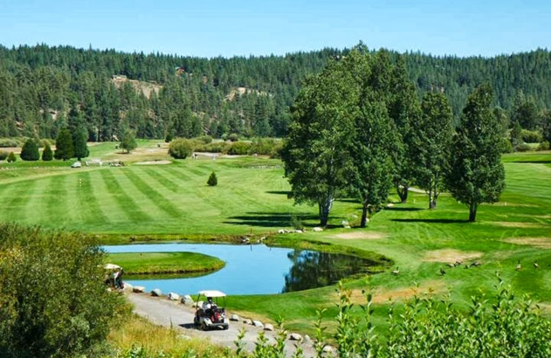 Golf course near St. Bernard Lodge.