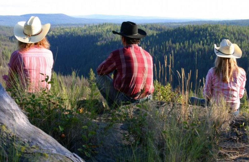 Enjoying the View at Siwash Lake Ranch