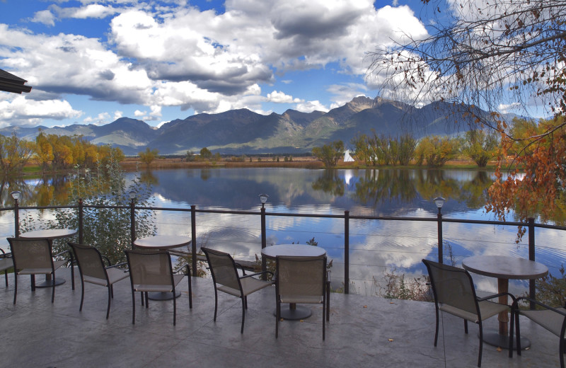 Patio at Ninepipes Lodge.