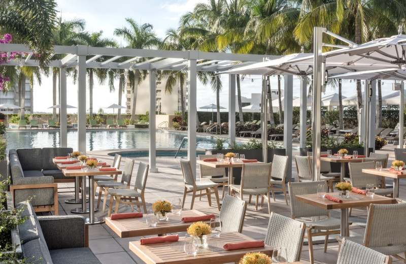 Patio at Four Seasons Hotel Miami.