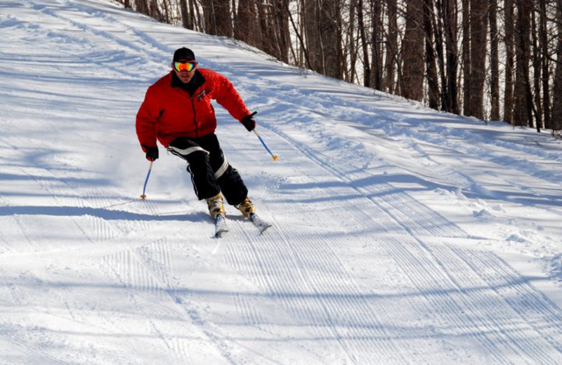 Skiing at The Homestead.