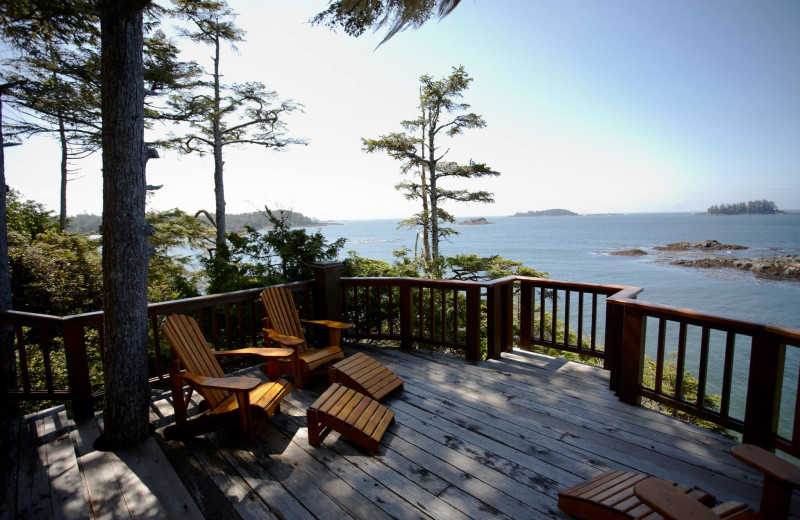 Deck view from Middle Beach Lodge.