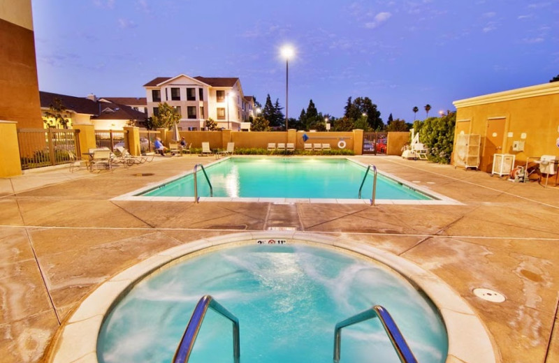 Outdoor pool at SpringHill Suites Fresno.