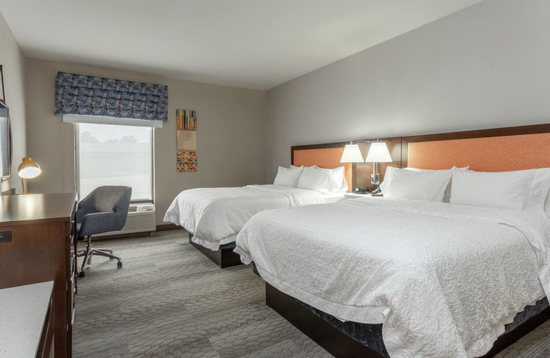 Guest room at Hampton Inn Jefferson City at Capital Mall.