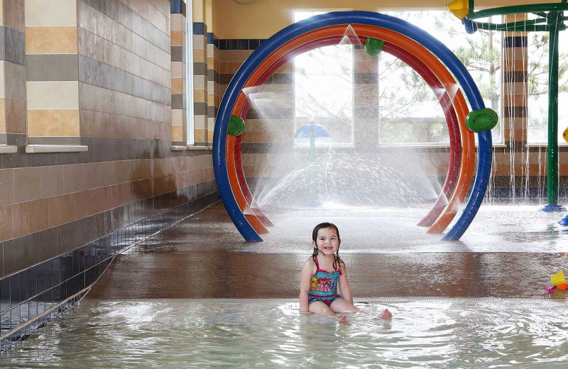 Splash pad at Driftwood Shores Resort and Conference Center.