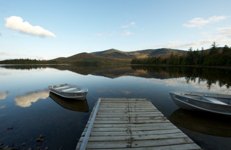 Lake Dock at West Branch Pond Camps