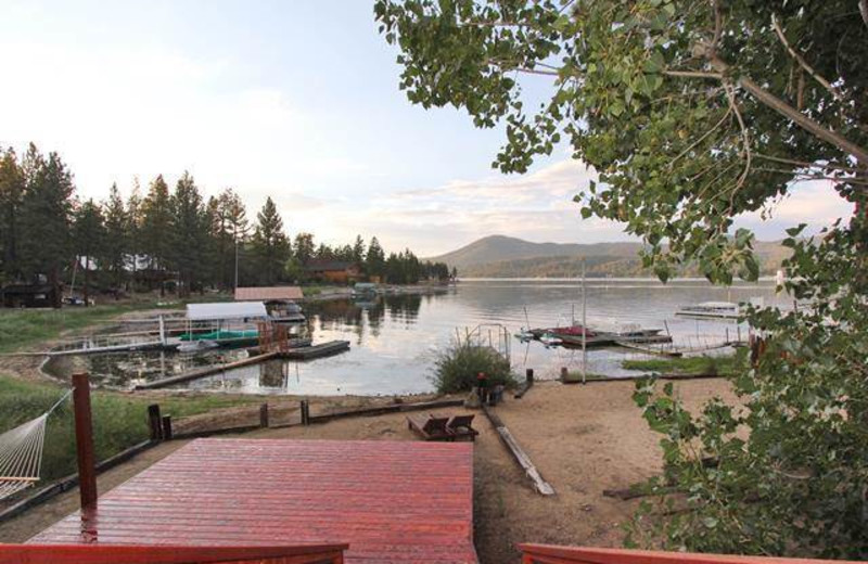 Lake view at Big Bear Cool Cabins.