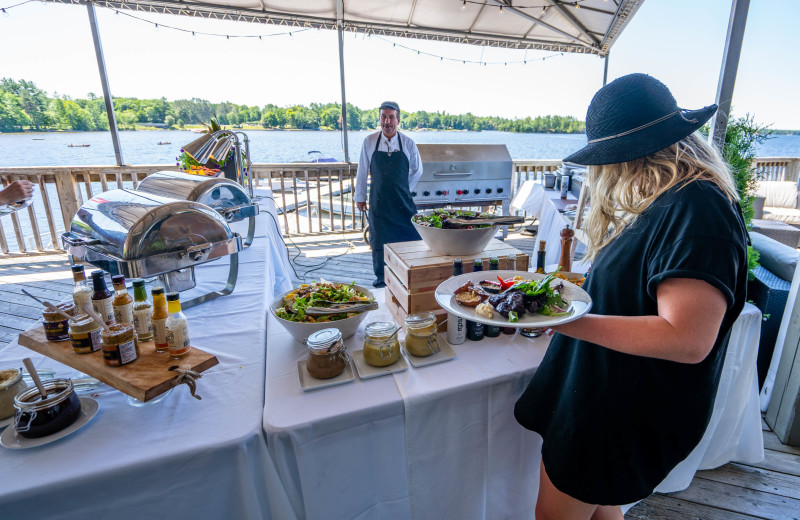 Dining at Taboo Muskoka.