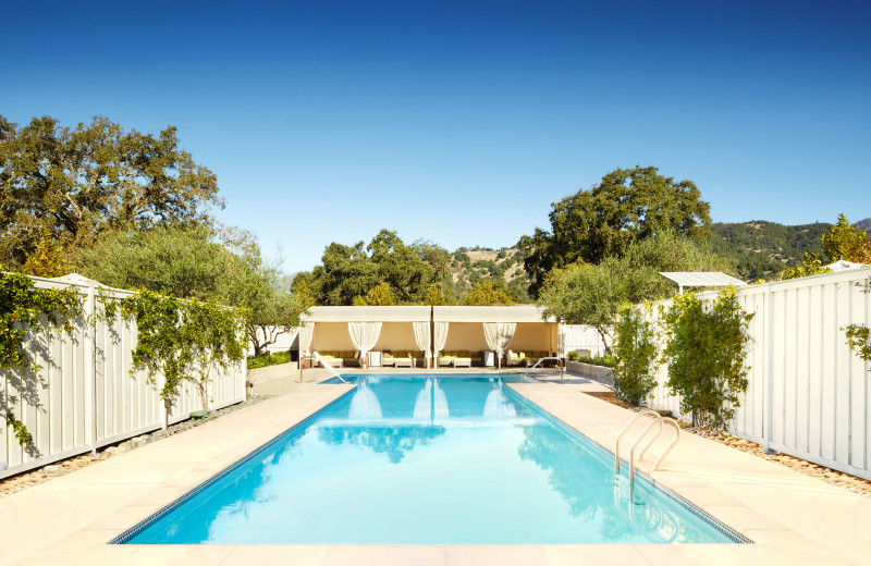 Outdoor pool at Solage Calistoga.