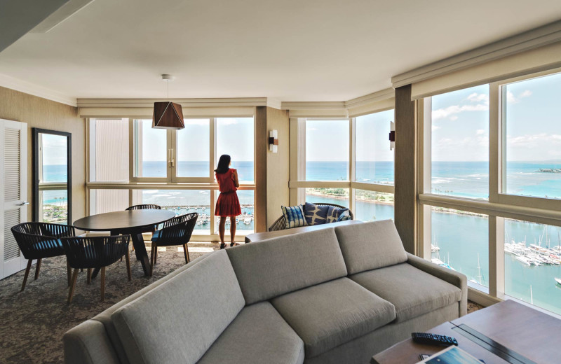 Guest room at Prince Waikiki.