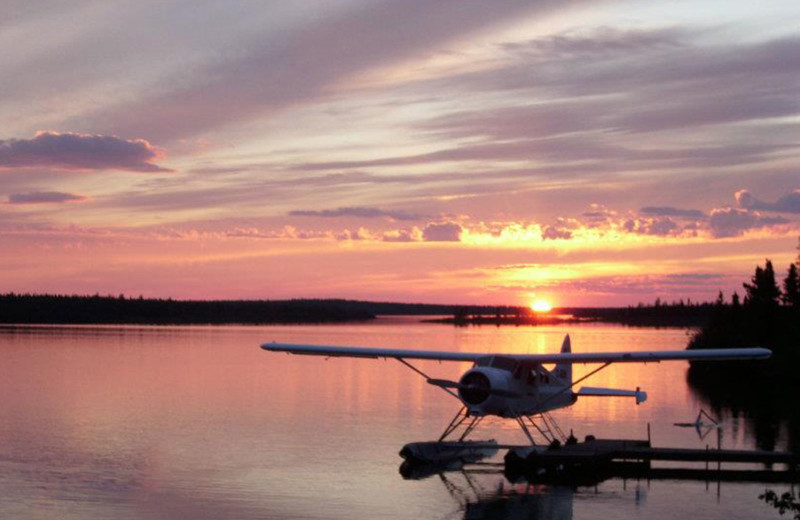 Sunset at Misaw Lake Lodge.