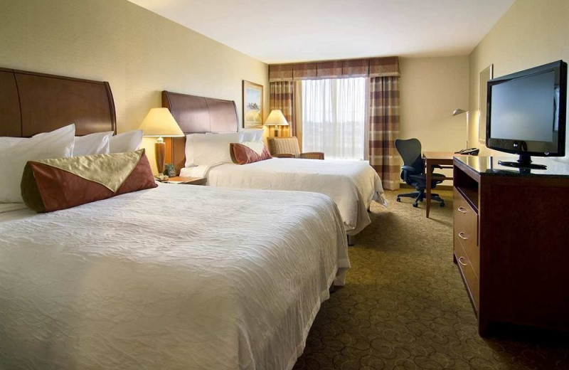 Guest room at Hilton Garden Inn Cleveland East/Mayfield Village.
