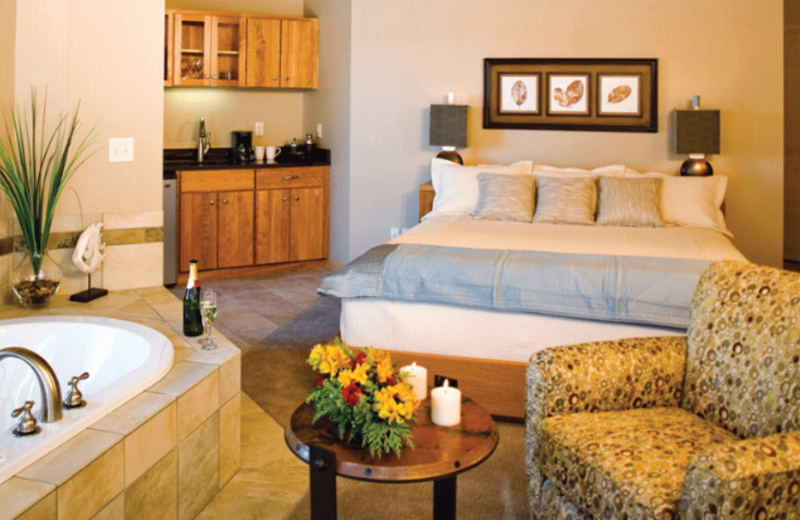 Master suite at Surfside on Lake Superior.