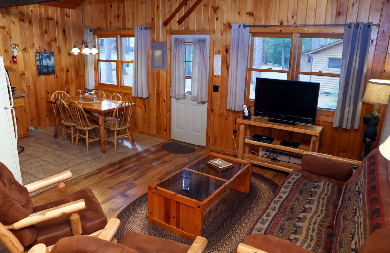 Cabin interior at Timber Bay Lodge & Houseboats.