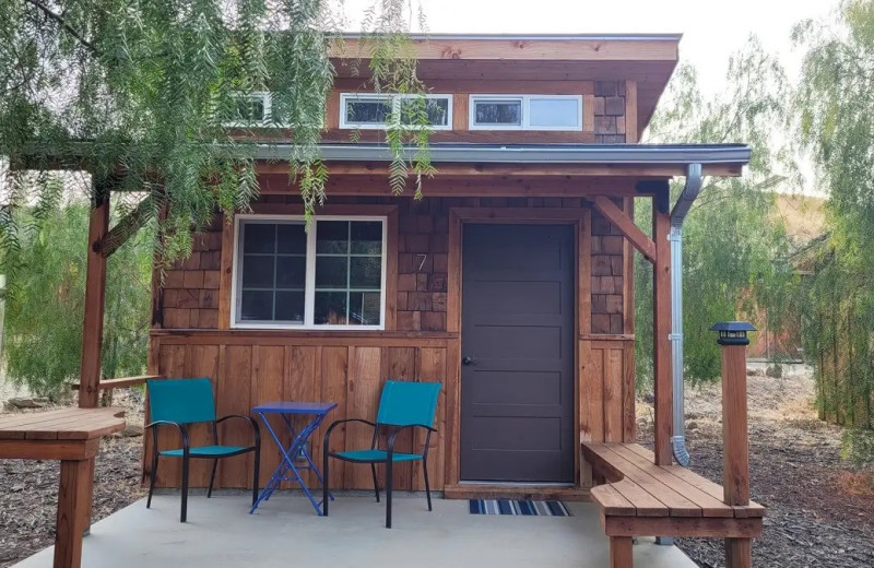 Cabin at Mercey Hot Springs.