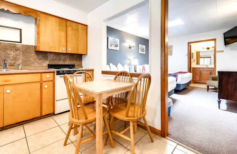 Guest room at Boulder Adventure Lodge.