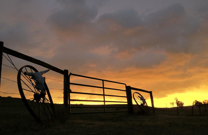 Sunset at Colorado Cattle Company Ranch.