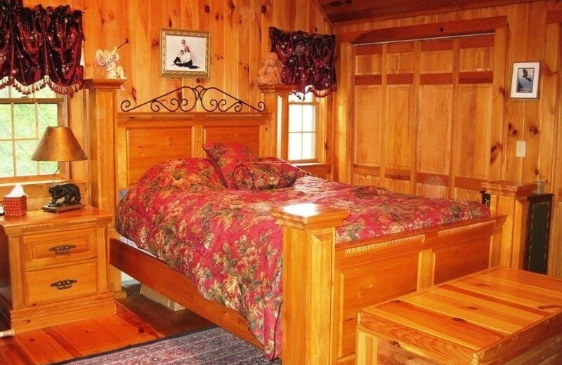 Guest room at Marshmallow Acres Lodge.