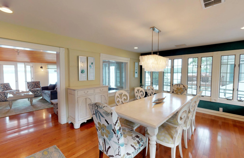 Dining room at BoatHouse Villa.