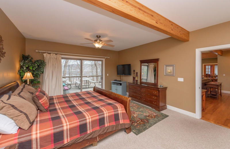 Rental bedroom at Railey Vacations.