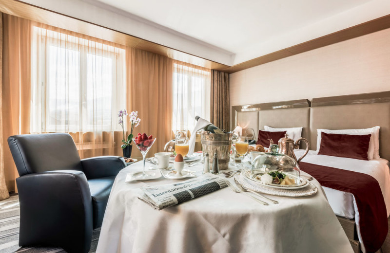 Guest room at Hotel Europa Tyrol.