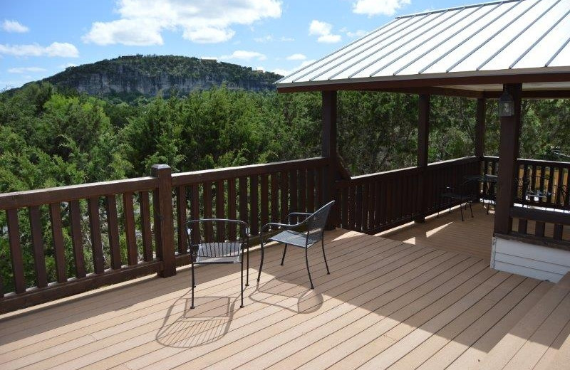 Rental porch at Frio Family Getaway