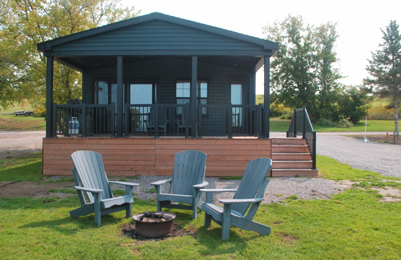 Cottage exterior at Golden Beach Resort.