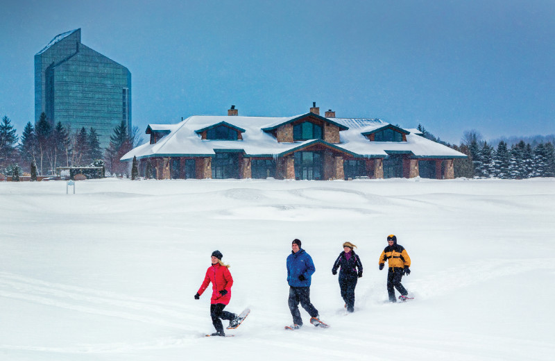 Snowshoeing at Grand Traverse Resort and Spa.