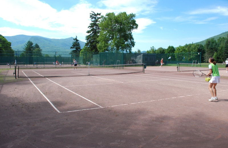 Tennis court near Town Square Condominiums.