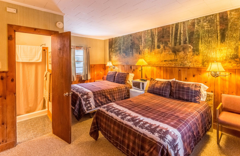 Guest room at ADK Trail Inn.