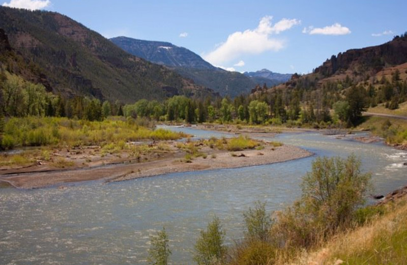 River view at Absaroka Mountain Lodge.