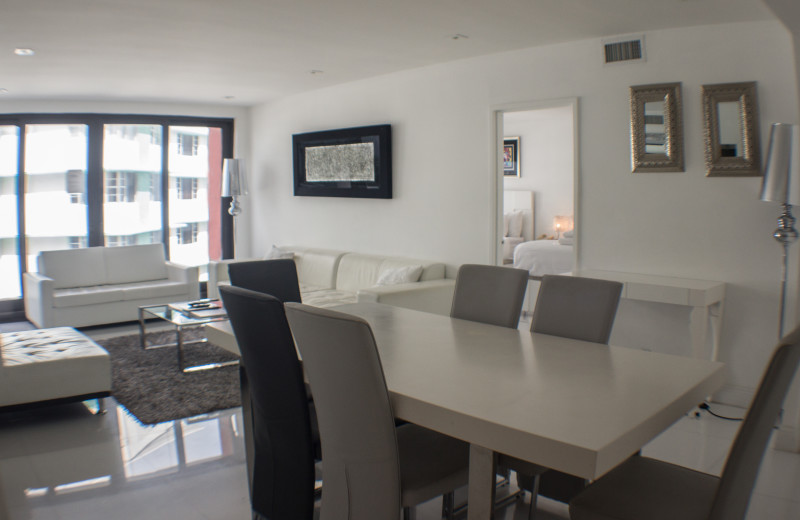 Guest living room at The Alexander All Suite Oceanfront Resort.