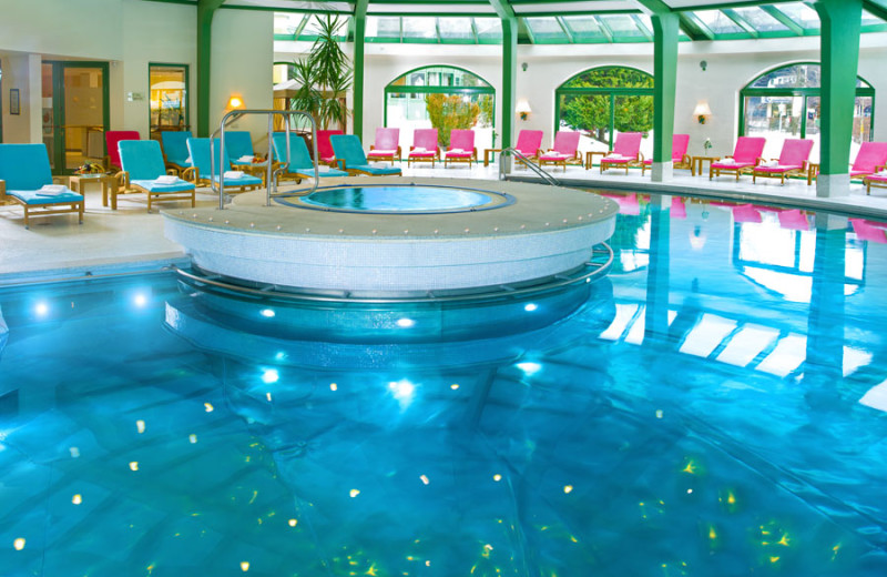 Indoor pool at Grand Hotel Bad Hofgastein.