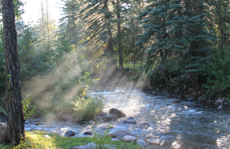 River at O-Bar-O Cabins.