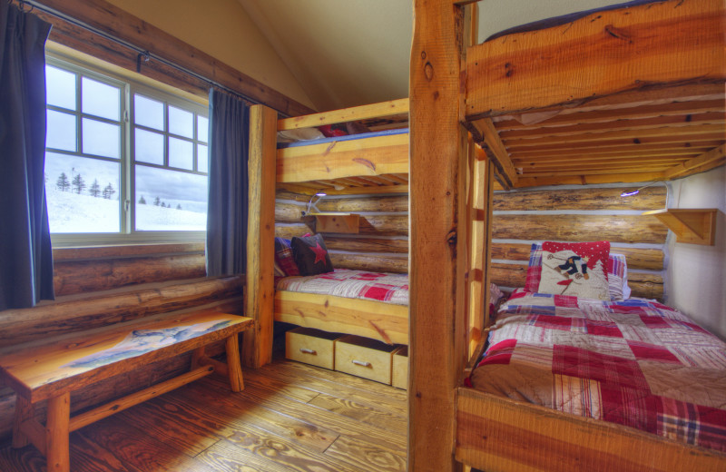 Rental bedroom at Big Sky Luxury Rentals.