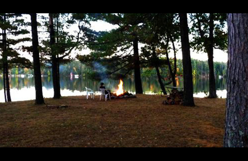 Campfire at Northernaire Resort.