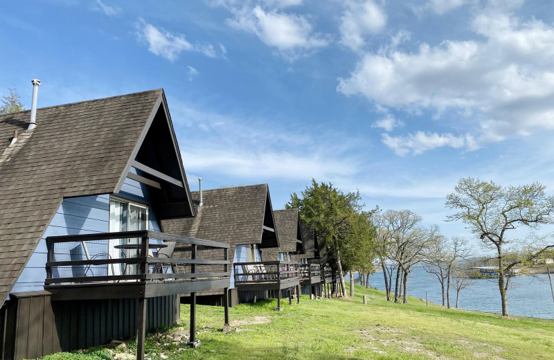 Cabins at Calm Waters Resort.