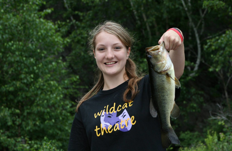 Fishing at Crooked Lake Wilderness Lodge.