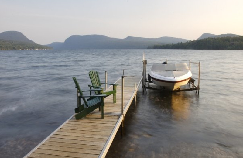 Boat dock at Willough Vale Inn.